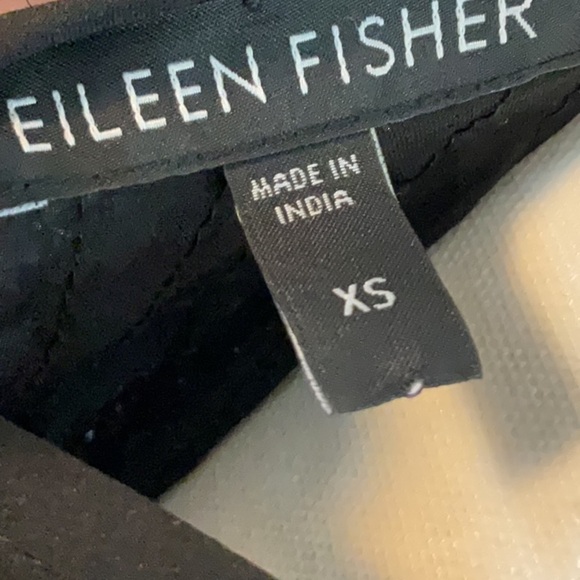 Eileen Fisher sheer black silk top w/sequins size xs - Picture 3 of 3